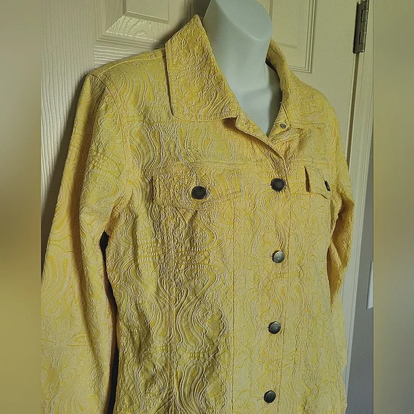 Analogy Stretchy Jacket / Blazer - Lemon Yellow, Sz L - VGC - Picture 2 of 9